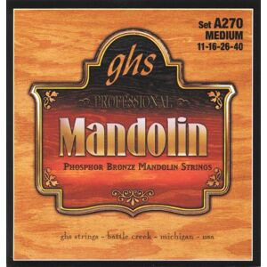 GHS Strings GHS MANDOLIN Phosphor Bronze String Set A270 Medium GHS Strings GHS MANDOLIN Phosphor Bronze String Set A270 Medium
