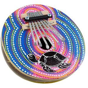 A-Star 7 Key Handmade Coconut Painted Kalimba Thumb Piano Mbira with Animal Design A-Star 7 Key Handmade Coconut Painted Kalimba Thumb Piano Mbira with Animal Design