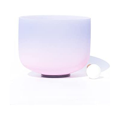 ASerZenith 432 Hz 8/10/12 Inch C/D/E/F/G/A/B Note Frosted Crystal Singing Bowl With Rubber Hammer And Round Rubber Ring, Perfect For Yoga Meditation Therapy,Indigo,A Note,10 Inch ASerZenith 432 Hz 8/10/12 Inch C/D/E/F/G/A/B Note Frosted Crystal Singing Bowl With Rubber Hammer And Round Rubber Ring, Perfect For Yoga Meditation Therapy,Indigo,A Note,10 Inch