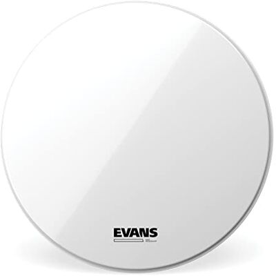 Evans EQ3 22 inch Resonant Smooth Bass Drum Head with No Port White Evans EQ3 22 inch Resonant Smooth Bass Drum Head with No Port White