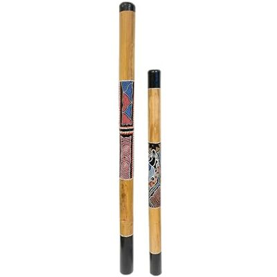 My Family House Bamboo Didgeridoo Handpainted Dot Design Handmade Musical Instrument Aboriginal Australian 125 cm My Family House Bamboo Didgeridoo Handpainted Dot Design Handmade Musical Instrument Aboriginal Australian 125 cm