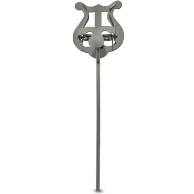 GEWA Marching Music Holder Nickel Plated Small Lyra 1 Pusher Stem Length 14 cm GEWA Marching Music Holder Nickel Plated Small Lyra 1 Pusher Stem Length 14 cm
