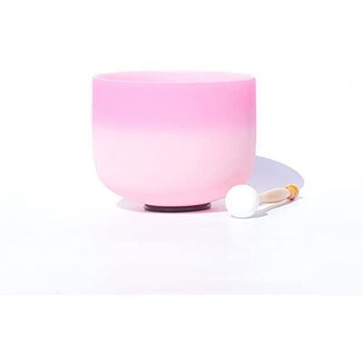 ASerZenith 432 Hz 8/10/12 Inch C/D/E/F/G/A/B Note Frosted Crystal Singing Bowl With Rubber Hammer And Round Rubber Ring, Perfect For Yoga Meditation Therapy,Red,C Note,12Inch ASerZenith 432 Hz 8/10/12 Inch C/D/E/F/G/A/B Note Frosted Crystal Singing Bowl With Rubber Hammer And Round Rubber Ring, Perfect For Yoga Meditation Therapy,Red,C Note,12Inch