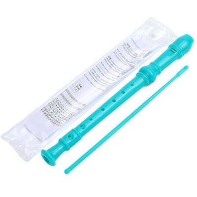 VENEKA Green-8 Holes Soprano Recorder with Cleaning Rod, German Style C Key Recorder for Kids Beginners Students VENEKA Green-8 Holes Soprano Recorder with Cleaning Rod, German Style C Key Recorder for Kids Beginners Students