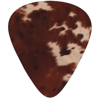JEKYDOSD Red Brown Cowhide Print Guitar Pick Comfortable Feel, Clear Sound, Multiple Thicknesses For Varied Tones JEKYDOSD Red Brown Cowhide Print Guitar Pick Comfortable Feel, Clear Sound, Multiple Thicknesses For Varied Tones