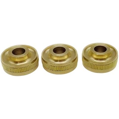 Guohetuk 3-piece Valve Set for Brass Instruments with Alto And Tenor Valves, Gold Brass Pistons, Practical Cleaning, Top Caps Guohetuk 3-piece Valve Set for Brass Instruments with Alto And Tenor Valves, Gold Brass Pistons, Practical Cleaning, Top Caps
