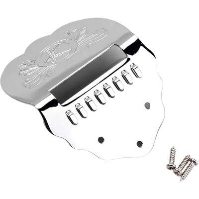 ZYOUQI Ornamented Mandolin Tailpiece Metal Structure Optimizes Resonance 8 String Guitar Accessories Quickly Change Mandolin Tailpiece ZYOUQI Ornamented Mandolin Tailpiece Metal Structure Optimizes Resonance 8 String Guitar Accessories Quickly Change Mandolin Tailpiece