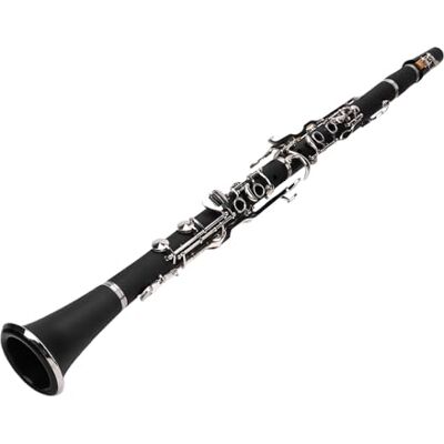 TIKATARER G Key Clarinet, 17 Keys Professional Woodwind Instrument with Imported Needle Springs Leather Pads for Beginners Adults Students Performance Band TIKATARER G Key Clarinet, 17 Keys Professional Woodwind Instrument with Imported Needle Springs Leather Pads for Beginners Adults Students Performance Band