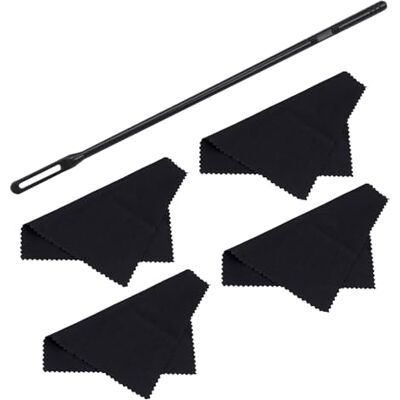 HUAJINGKEJI Flute Kits Flute Rod with Cloth Flute Swabs Flute Polishing Cloth Flute Stick Flute Cleaner HUAJINGKEJI Flute Kits Flute Rod with Cloth Flute Swabs Flute Polishing Cloth Flute Stick Flute Cleaner