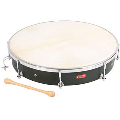Percussion Plus PP1142 18 inch Bodhran Tunable, Black Percussion Plus PP1142 18 inch Bodhran Tunable, Black