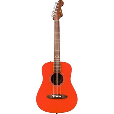 Fender California Standard Redondo Mini with Bag, Spruce Top, Fiesta Red Fender California Standard Redondo Mini with Bag, Spruce Top, Fiesta Red