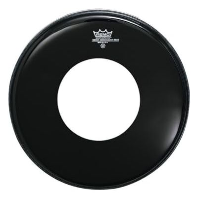 REMO drumhead Ambassador Ebony bass drum hole in the centre of the head 20" ES-1020-CH REMO drumhead Ambassador Ebony bass drum hole in the centre of the head 20" ES-1020-CH