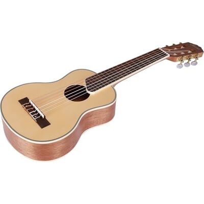 Fazley Guitalele Spruce Top Mahogany Body Compact Travel Guitar Multicolor Classical Acoustic Instrument Versatile Musical Strings Fazley Guitalele Spruce Top Mahogany Body Compact Travel Guitar Multicolor Classical Acoustic Instrument Versatile Musical Strings