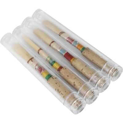 Qsvbeeqj 4Pcs Mediums Strength Soft Handmade Oboe Whistles Soft Mouthpiece Natural Whistles With Protective Tube For Beginners Enduring Qsvbeeqj 4Pcs Mediums Strength Soft Handmade Oboe Whistles Soft Mouthpiece Natural Whistles With Protective Tube For Beginners Enduring