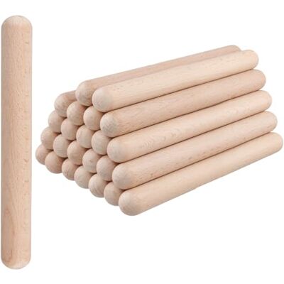 SENJEOK 12 Pair 8 Inch Classical Rhythm Wood Claves, Wooden Music Percussion Sticks for Beginner SENJEOK 12 Pair 8 Inch Classical Rhythm Wood Claves, Wooden Music Percussion Sticks for Beginner