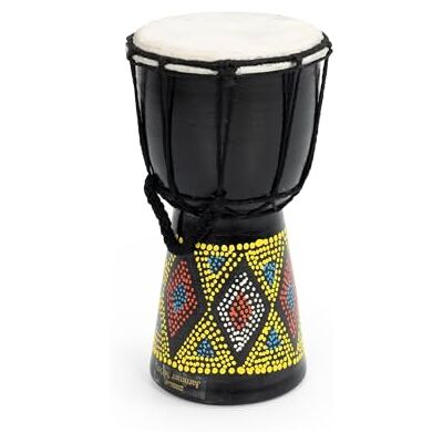 Generic Percussion Workshop PW525 5-Inch Head Kente Djembe Drum Generic Percussion Workshop PW525 5-Inch Head Kente Djembe Drum