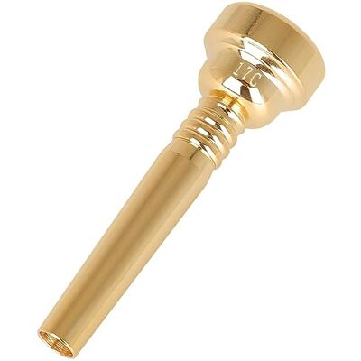 Turodeuo 1 Piece Brass Gold-Plated Trumpet Mouth 17C Trumpet Mouth For Beginners To Play 17C Trumpet Mouthpiece Turodeuo 1 Piece Brass Gold-Plated Trumpet Mouth 17C Trumpet Mouth For Beginners To Play 17C Trumpet Mouthpiece