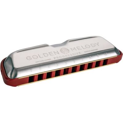 Hohner Golden Melody Progressive Harmonica G Major M54408X Hohner Golden Melody Progressive Harmonica G Major M54408X