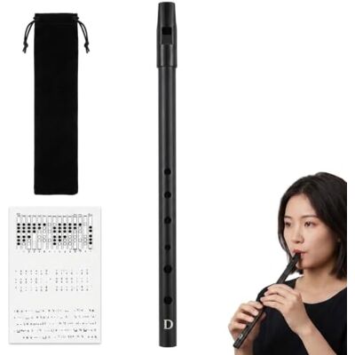 Gryphix Irish Tin Whistle D Key,6 Hole Gold Penny Whistle Set,28cm ABS Resin Mouthpiece & Aluminium Alloy Body,Tuned in Key of D for Celtic Music,Fits Beginners to Band Performers Gryphix Irish Tin Whistle D Key,6 Hole Gold Penny Whistle Set,28cm ABS Resin Mouthpiece & Aluminium Alloy Body,Tuned in Key of D for Celtic Music,Fits Beginners to Band Performers