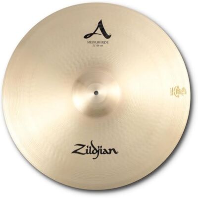 Zildjian A Series 22 Inch Medium Ride Cymbal Full bodied wash with clear bell articulation, powerful stick definition, A-series for rock drumming and big bands Zildjian A Series 22 Inch Medium Ride Cymbal Full bodied wash with clear bell articulation, powerful stick definition, A-series for rock drumming and big bands
