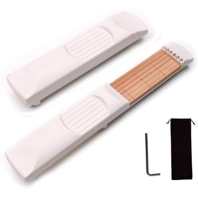 Wzxksoac Portable Travel Guitar Pocket 6-Foot Fret Chord Trainer Guitar for Beginners with Rotatable Screen Portable Tool Wzxksoac Portable Travel Guitar Pocket 6-Foot Fret Chord Trainer Guitar for Beginners with Rotatable Screen Portable Tool