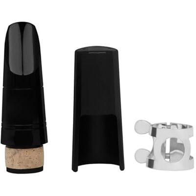 Elnwnnkc Clarinet Saxophone Mouthpiece Kits Clarinet Mouthpiece with Ligature and Protective Caps Replacement Parts Saxophone Kits for Beginner Student and Easy to Clean Elnwnnkc Clarinet Saxophone Mouthpiece Kits Clarinet Mouthpiece with Ligature and Protective Caps Replacement Parts Saxophone Kits for Beginner Student and Easy to Clean