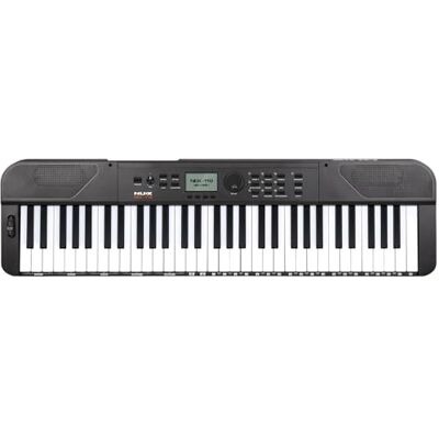 NU-X NEK-110 61-Key Portable Digital Keyboard Touch-Sensitive Keys, 700 Sounds, 100 Rhythms, Live Mode, USB-C MIDI & Bluetooth, Rechargeable Piano Keyboard for Beginners and Adults Black NU-X NEK-110 61-Key Portable Digital Keyboard Touch-Sensitive Keys, 700 Sounds, 100 Rhythms, Live Mode, USB-C MIDI & Bluetooth, Rechargeable Piano Keyboard for Beginners and Adults Black