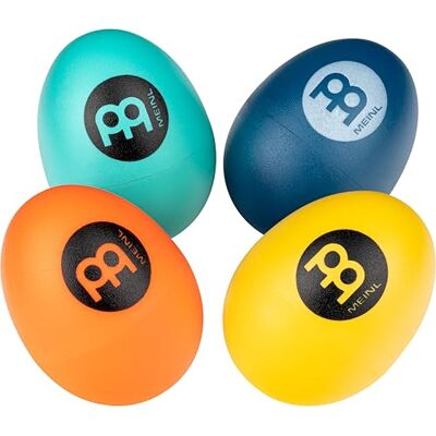 Meinl Percussion Egg Shaker Set 4 different volumes Including Soft, Medium, Loud, Extra Loud Plastic, Multicolor (ES-SET-2) Meinl Percussion Egg Shaker Set 4 different volumes Including Soft, Medium, Loud, Extra Loud Plastic, Multicolor (ES-SET-2)