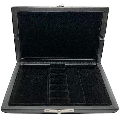 MOKEMEN Black Wooden Leather Oboe Container Against Protector 6 Oboe Holder Box for Strong for MOKEMEN Black Wooden Leather Oboe Container Against Protector 6 Oboe Holder Box for Strong for