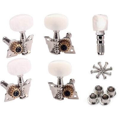 BIBABLYKE Banjo Semi Closed Machine Head Instrument Tool Set Banjo Tuning Pegs Banjo Tuning Knobs Banjo Tuning Key Banjo Tuner Machine Head Knob BIBABLYKE Banjo Semi Closed Machine Head Instrument Tool Set Banjo Tuning Pegs Banjo Tuning Knobs Banjo Tuning Key Banjo Tuner Machine Head Knob