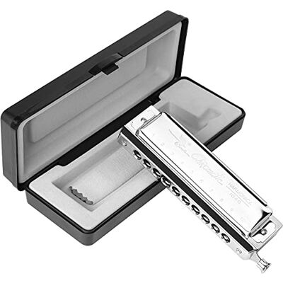 Eison Chromatic Harmonica Professional Grade 10 Hole 40 Tone Key of C Stainless Steel Heavy Duty with Case & Cleaning Cloth for Professional Player,Band,Beginner,Students,Children,Kids Eison Chromatic Harmonica Professional Grade 10 Hole 40 Tone Key of C Stainless Steel Heavy Duty with Case & Cleaning Cloth for Professional Player,Band,Beginner,Students,Children,Kids