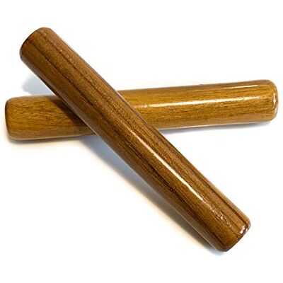 Tumia LAC Handmade Wooden Claves Pair of Rhythm Sticks Fair Traded Tumia LAC Handmade Wooden Claves Pair of Rhythm Sticks Fair Traded