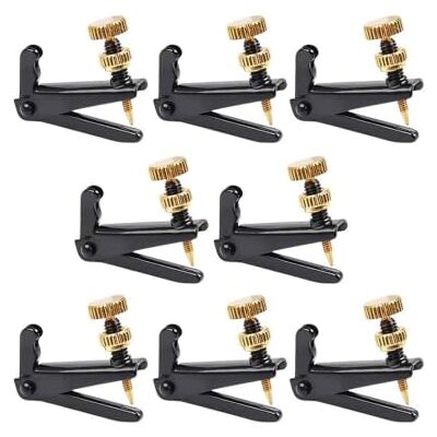 Cidegoo 4/8 Pcs Black&Golden Violin Fine Tuners Set Precise String Tuners Ideal For Beginners And Musician Players Cidegoo 4/8 Pcs Black&Golden Violin Fine Tuners Set Precise String Tuners Ideal For Beginners And Musician Players