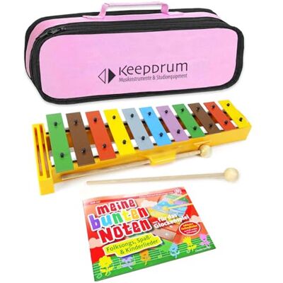 Sonor GS Glockenspiel + Keepdrum Bag Pink + My Colourful Notes Sonor GS Glockenspiel + Keepdrum Bag Pink + My Colourful Notes