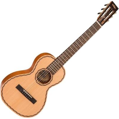 VINTAGE 'Viator' Paul Brett Acoustic Travel Guitar ~ Nylon Strung ~ Natural VINTAGE 'Viator' Paul Brett Acoustic Travel Guitar ~ Nylon Strung ~ Natural