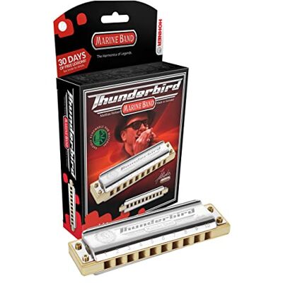 Hohner Accordions M2011BXLC Marine Band Thunderbird Diatonic Harmonica Key of LC, multi-coloured (M2011BXL-C) Hohner Accordions M2011BXLC Marine Band Thunderbird Diatonic Harmonica Key of LC, multi-coloured (M2011BXL-C)