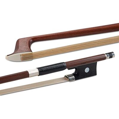 GEWA violin bow Massaranduba Student 4/4 natural hair, angular stick, ebony frog with small bowl GEWA violin bow Massaranduba Student 4/4 natural hair, angular stick, ebony frog with small bowl