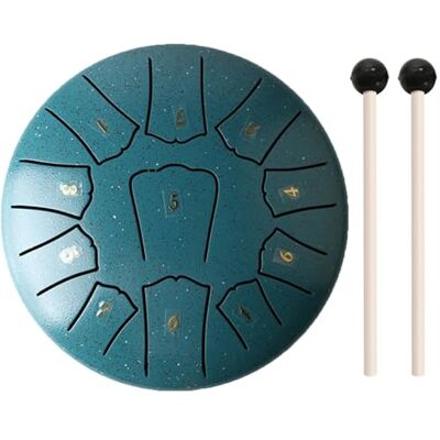 RYRYR Steel Tongue Drum,Handpan 6 Inch 11Notes Mini Finger Picks Percussion Instruments Sound Healing for Meditation Yoga(Green) RYRYR Steel Tongue Drum,Handpan 6 Inch 11Notes Mini Finger Picks Percussion Instruments Sound Healing for Meditation Yoga(Green)