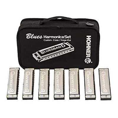 Hohner 1501/7 Bluesband 7 Pack Harmonicas with Case Hohner 1501/7 Bluesband 7 Pack Harmonicas with Case