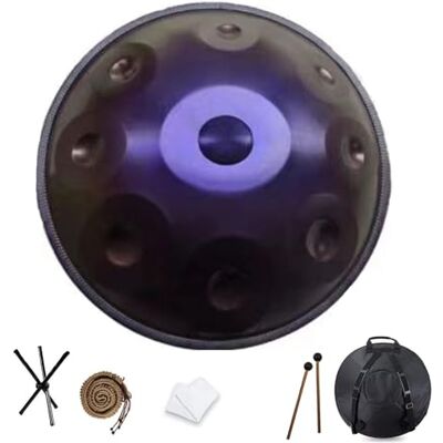 SQSXCKIQ Handpan 91012 Notes 440Hz D Minor Scale Handpan Drum 22inches with Set Purple 12 Notes SQSXCKIQ Handpan 91012 Notes 440Hz D Minor Scale Handpan Drum 22inches with Set Purple 12 Notes