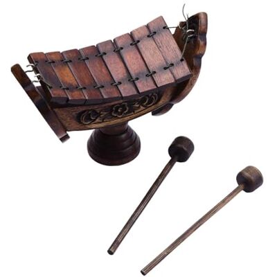 MUXZSIZ Teakwood Xylophone With 8 Distinct Tones Producing Enchanting Melodies Home And Events Not Easy To Deform With High Density. With Beautiful Pattern MUXZSIZ Teakwood Xylophone With 8 Distinct Tones Producing Enchanting Melodies Home And Events Not Easy To Deform With High Density. With Beautiful Pattern