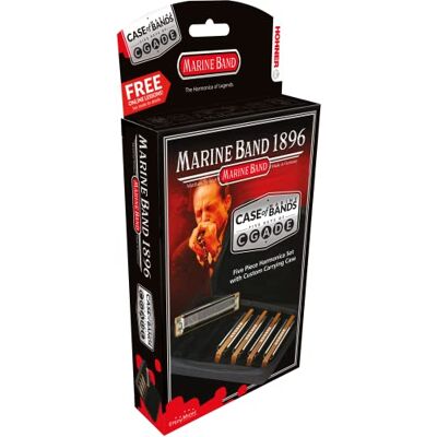 Hohner Marine Band 1896 Harmonica Multipack C D E G A Major M18965XP Hohner Marine Band 1896 Harmonica Multipack C D E G A Major M18965XP