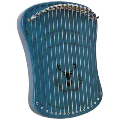 Zymjzbetic Professional 17 String Lyre Harp Mini Fingerstyle Kalimba Finger Piano With Accessories Creative Music Box For Beginner Kid for Adult/Beginners(Blue-Box Type) Zymjzbetic Professional 17 String Lyre Harp Mini Fingerstyle Kalimba Finger Piano With Accessories Creative Music Box For Beginner Kid for Adult/Beginners(Blue-Box Type)