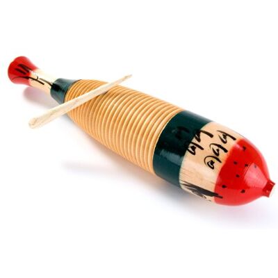 Percussion Plus Wood Guiro Large Fish Tri Colour Percussion Plus Wood Guiro Large Fish Tri Colour