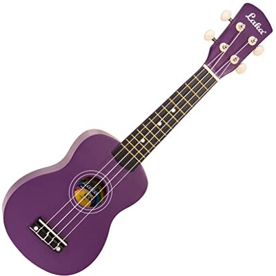 VINTAGE Laka Rainbow Series Soprano Ukulele & Carry Bag ~ Violet VINTAGE Laka Rainbow Series Soprano Ukulele & Carry Bag ~ Violet