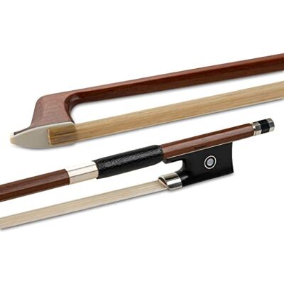 GEWA violin bow Massaranduba Student 1/2 natural hair, square stick, ebony frog with small bowl GEWA violin bow Massaranduba Student 1/2 natural hair, square stick, ebony frog with small bowl
