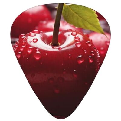 JEKYDOSD Red Cherries Print Guitar Pick Comfortable Feel, Clear Sound, Multiple Thicknesses For Varied Tones JEKYDOSD Red Cherries Print Guitar Pick Comfortable Feel, Clear Sound, Multiple Thicknesses For Varied Tones