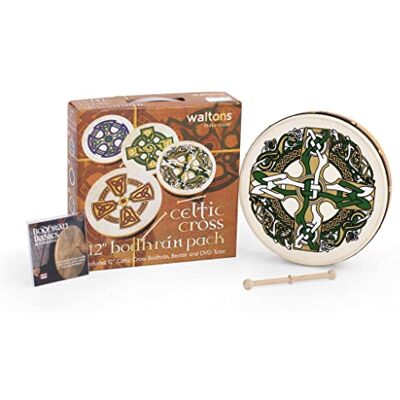 Percussion Plus Bodhran 12" Gaelic Cross with tipper beater, 12" diameter Percussion Plus Bodhran 12" Gaelic Cross with tipper beater, 12" diameter