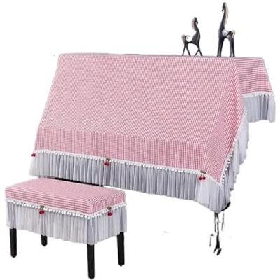 Zovloer Checkered Piano Dust Cover Set Stool Cover Modern Minimalist Home Decor Protect piano & stool with stylish checkered dust cover. Soft polyester-cotton blend(Pink,Bench 36x76cm) Zovloer Checkered Piano Dust Cover Set Stool Cover Modern Minimalist Home Decor Protect piano & stool with stylish checkered dust cover. Soft polyester-cotton blend(Pink,Bench 36x76cm)