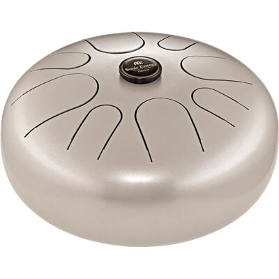 Sonic Energy Steel Tongue Drum – 12“ Sound instrument in G Minor – For Meditation, Yoga, Percussion – Pearl Grey Coated Steel – Including Mallets and Bag (STD4PG) Sonic Energy Steel Tongue Drum – 12“ Sound instrument in G Minor – For Meditation, Yoga, Percussion – Pearl Grey Coated Steel – Including Mallets and Bag (STD4PG)